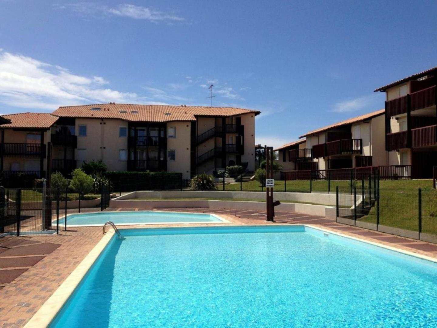 V-Landes 02-Vieux Boucau Appartement 4 Personnes Avec Vue Sur Le Lac Marin Dans Residence Avec Piscine Vieux-Boucau-les-Bains Exterior foto